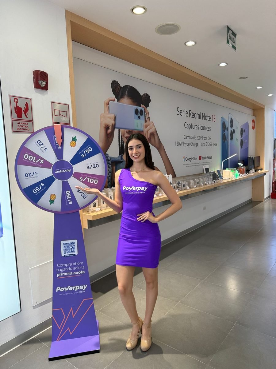 Activación con ruleta de premios Powerpay en tienda Xiaomi